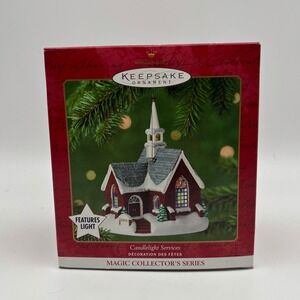 Hallmark Keepsake Ornament Magic Collector Series #4 Candlelight Services 2001